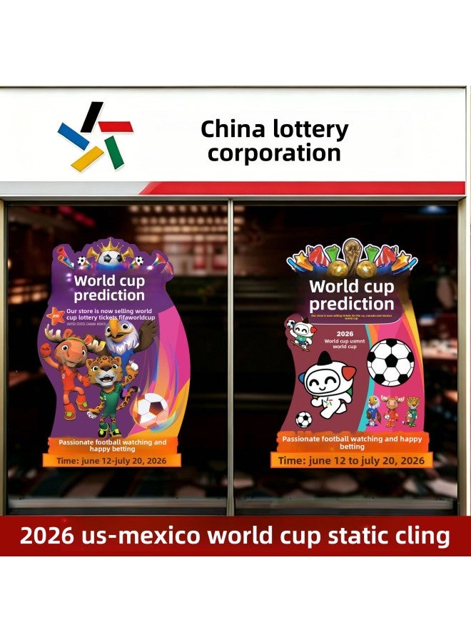2026 World Cup Theme Scene Decoration Atmosphere Setup –Specifications: Small (40*60)   Pattern: 001+003 - Image 1