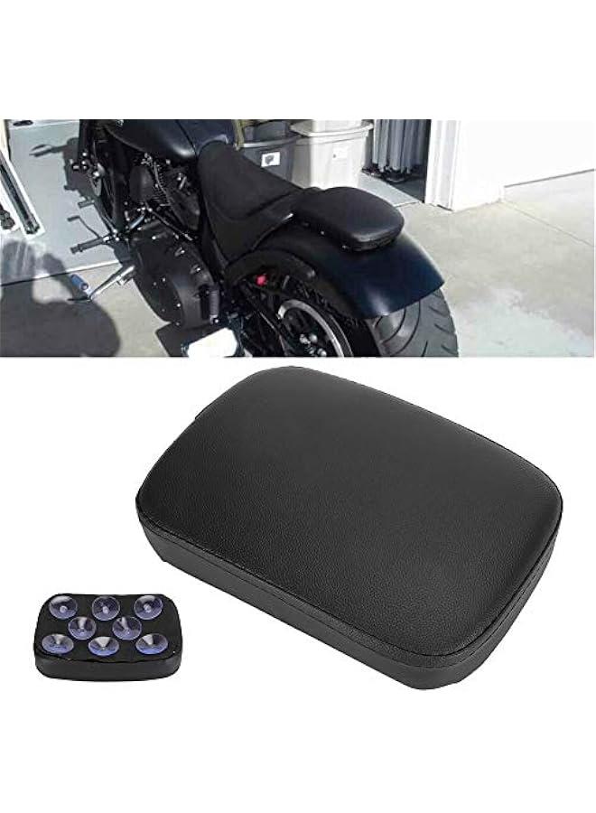 Pillion Seat Tandem Seat 8 Suction Cup Motorcycle Rear Seat Pad Motorcycle Rear Passenger Cushion Custom Seat Universal Approx. 270 X 175mm X 50mm Black - Image 4