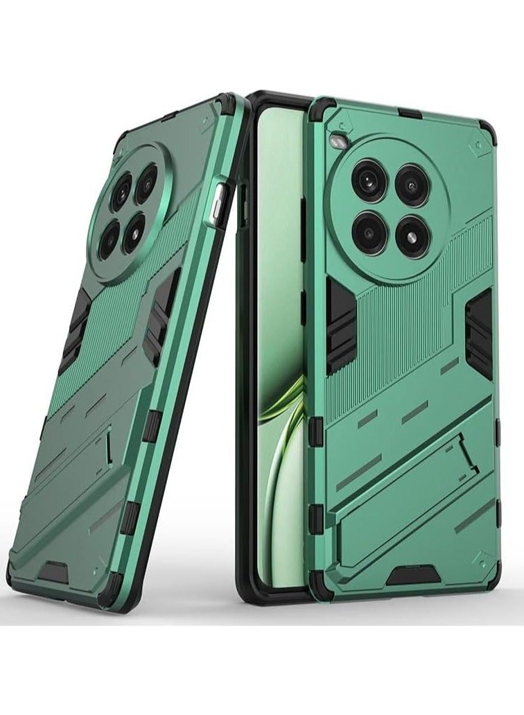 general Case Compatible with OnePlus Ace 3 Pro 5G, 2-in-1 TPU+PC Dual Layer Combo Shockproof Ultra-Thin Protective Phone Back Cover with Kickstand