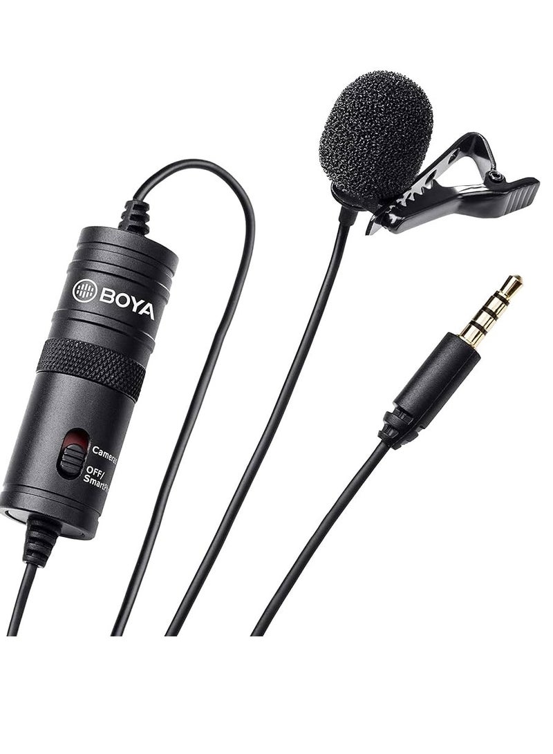 BOYA  BY-M1DM Dual Collar Microphone For Cameras Smartphones Tablets Computers Recorders - Image 4