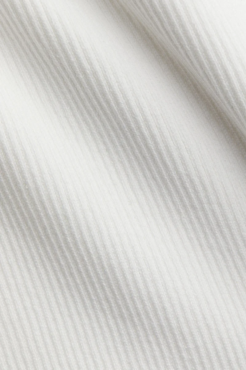 H&M Ribbed off-the-shoulder dress