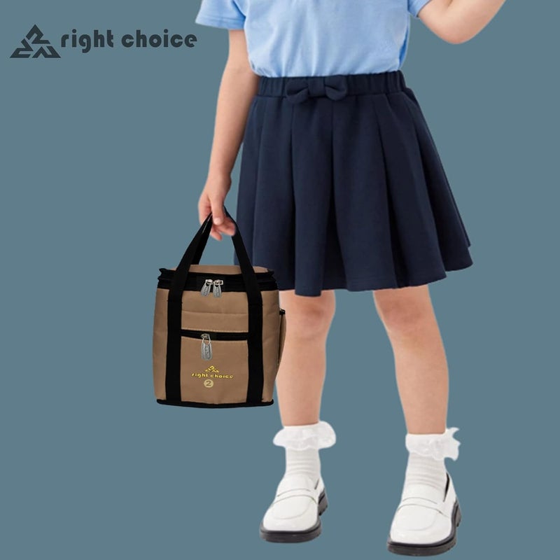 Right Choice Right Choice Lunch Bags Carry on Tote for School & Office (2004 Beige)  - Image 4