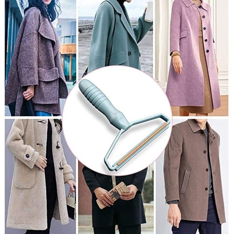 Pitora Lint RollerManual Clothes Fuzz Shaver Portable Lint RemoverDouble Sided Fuzz Remover for Removing Dust and Pet Hair from Clothing Furniture Curtain Blanket Couch Pink - Image 2