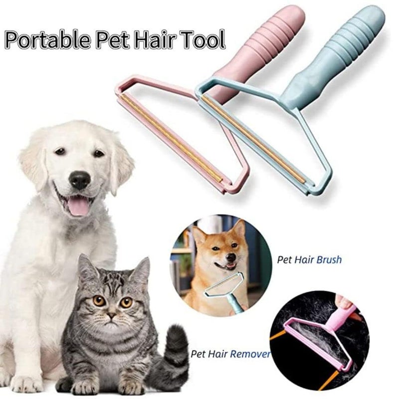 Pitora Lint RollerManual Clothes Fuzz Shaver Portable Lint RemoverDouble Sided Fuzz Remover for Removing Dust and Pet Hair from Clothing Furniture Curtain Blanket Couch Pink - Image 3