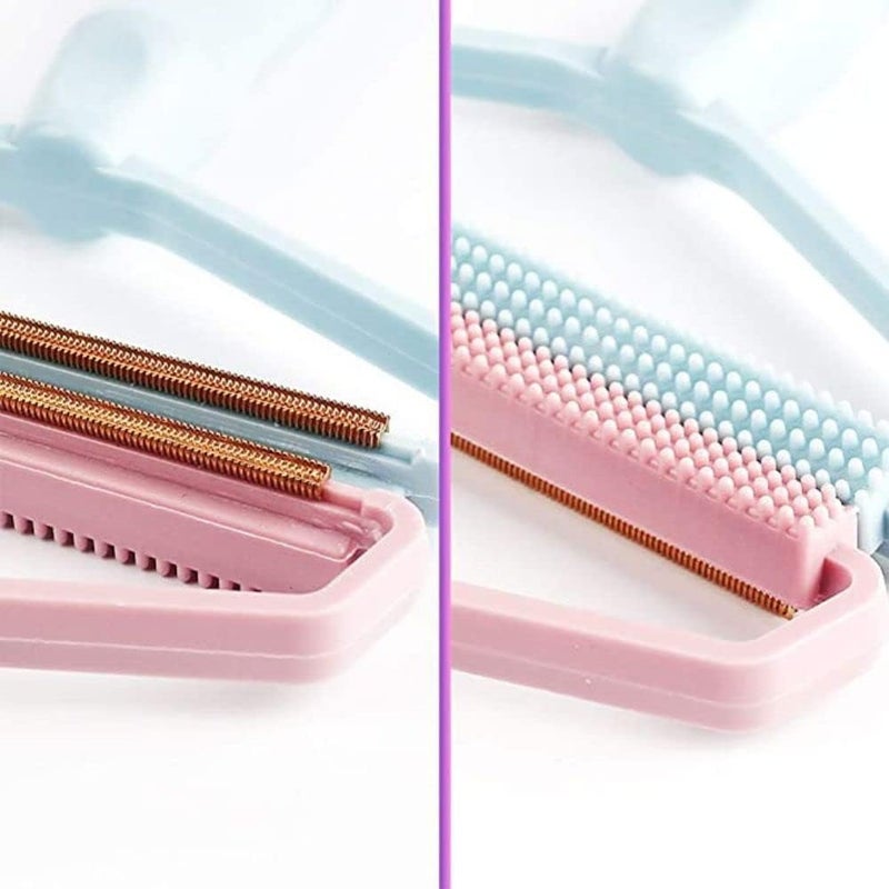 Pitora Lint RollerManual Clothes Fuzz Shaver Portable Lint RemoverDouble Sided Fuzz Remover for Removing Dust and Pet Hair from Clothing Furniture Curtain Blanket Couch Pink - Image 5