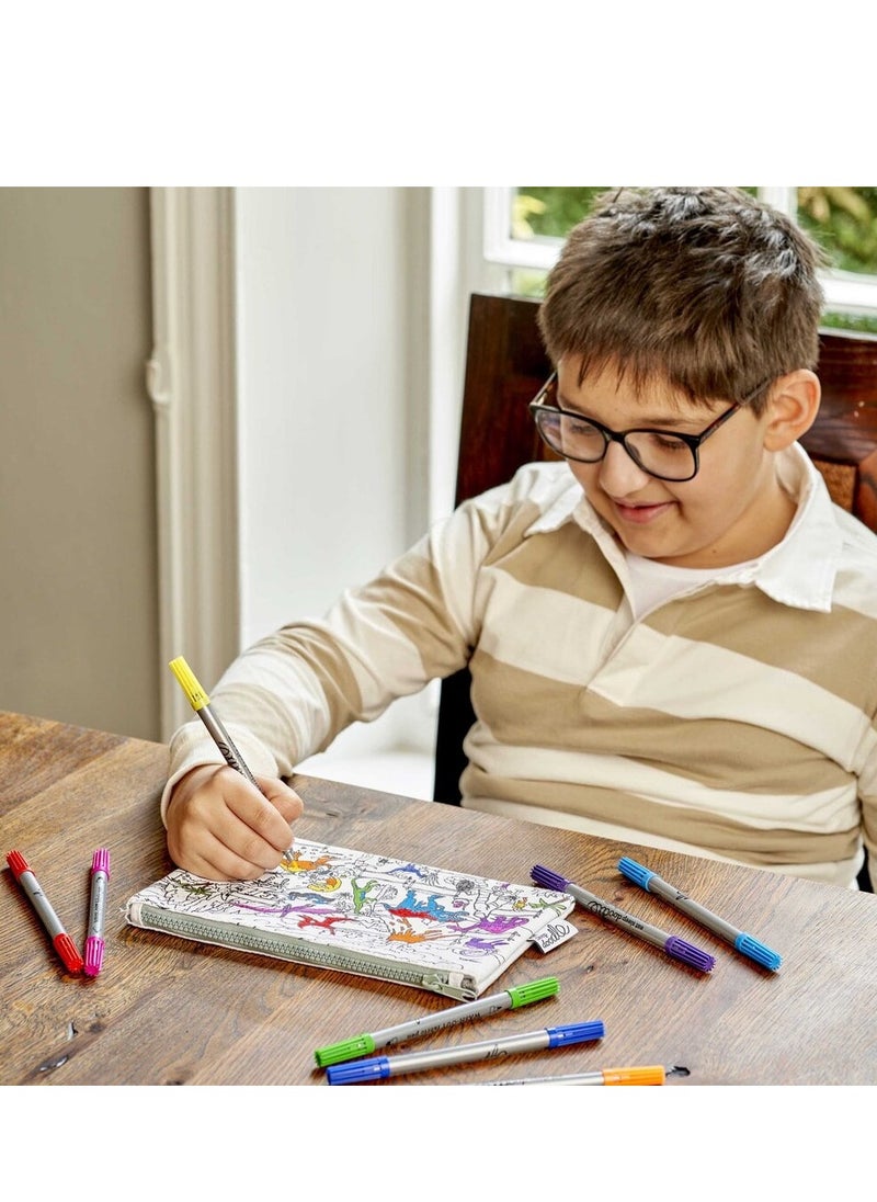 eatsleepdoodle Coloring Pencil Case, Dinosaur  - Image 5