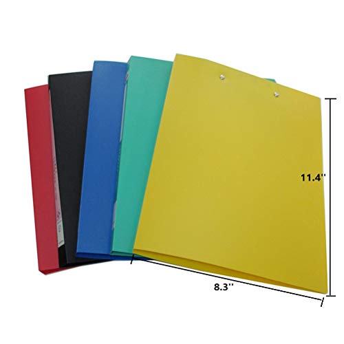 Daycount 5-Pack Clamp Binder A4 File Folder with Double Strong Clip, Punchless Binder with Spring-Action Clamp for Office School Student Teacher Supplies (Assorted Colored) - Image 5