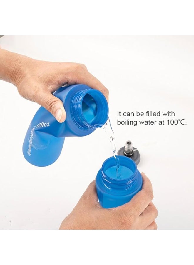 Cool Baby Style Ultimate Outdoor Collapsible Water Bottle 550ml TPU Soft, Leakproof & Portable Perfect for Travel, Sports, Camping, Hiking, Running, Cycling etc - Image 3