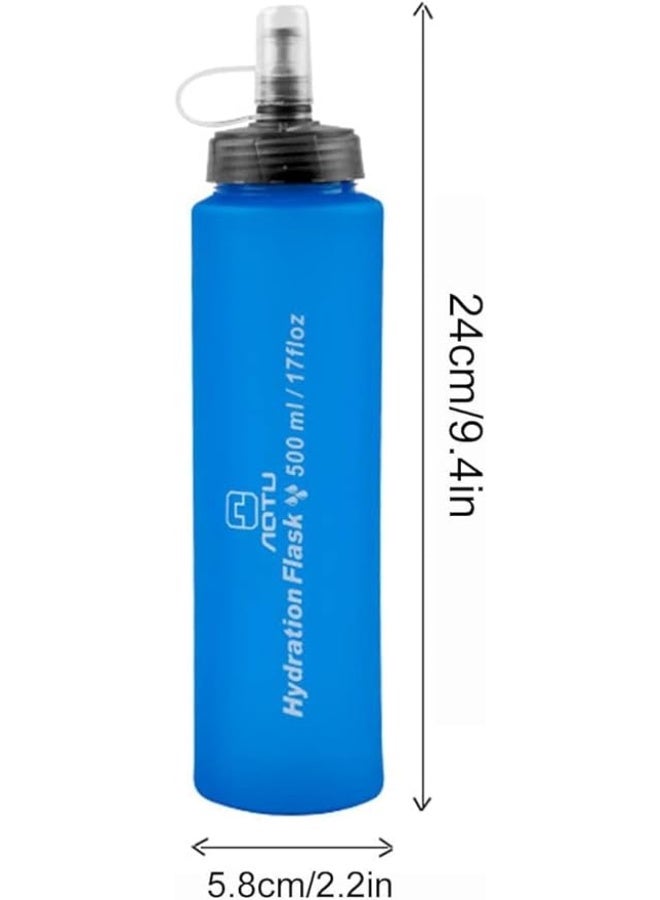 Cool Baby Style Ultimate Outdoor Collapsible Water Bottle 550ml TPU Soft, Leakproof & Portable Perfect for Travel, Sports, Camping, Hiking, Running, Cycling etc - Image 1