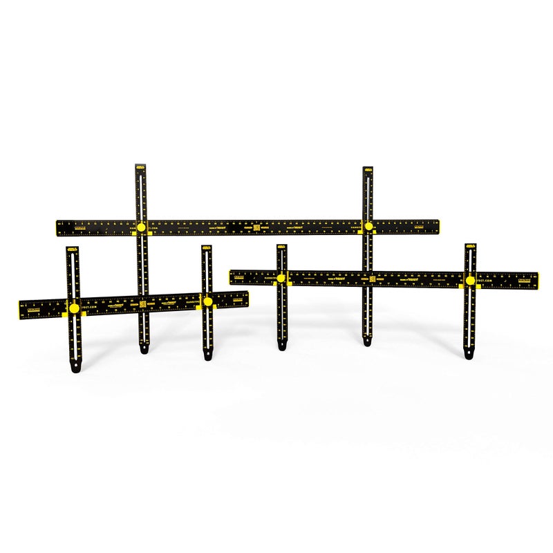 Crescent Hang It Perfect Picture Hanging Tool, Mirror Hanging Hardware, Adjustable, Metal, Black, 24" - Image 3