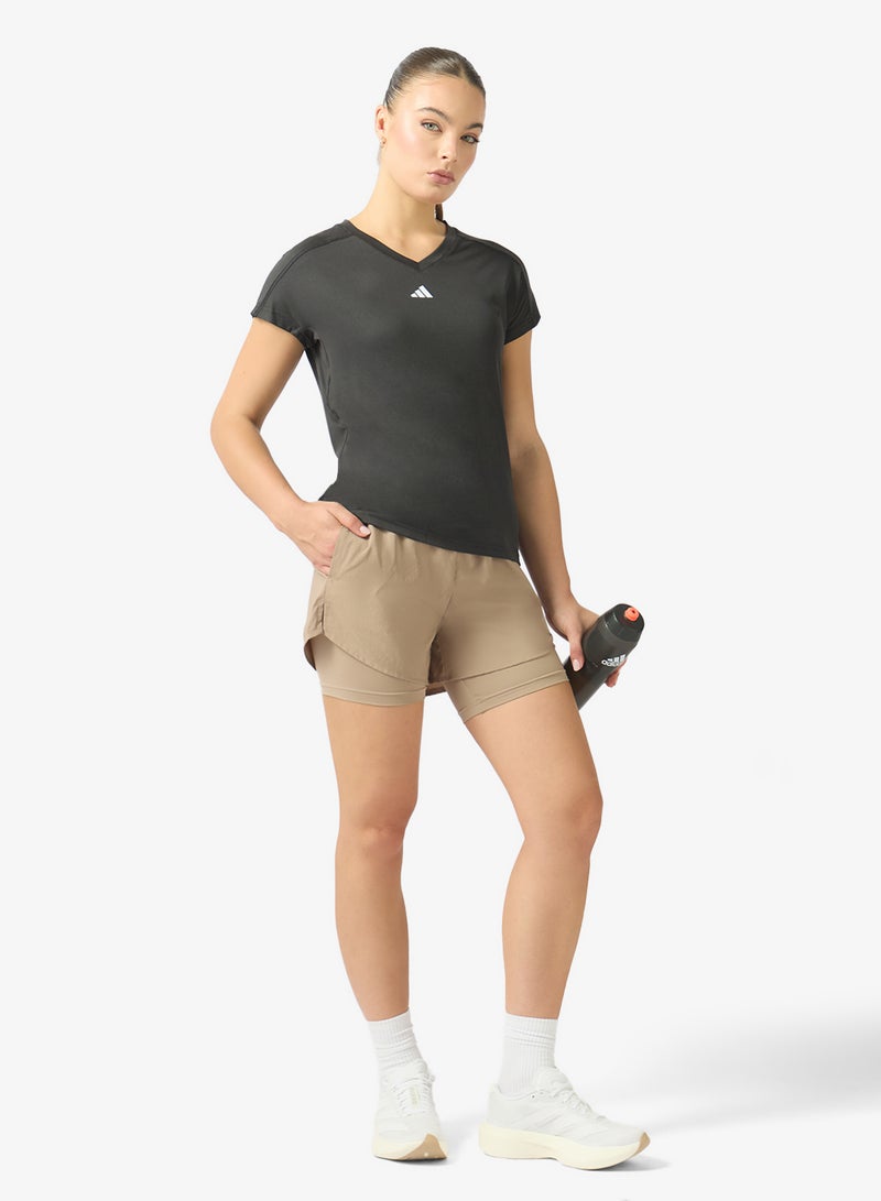 Adidas Aeroready Made For Training Minimal Two-In-One Shorts - Image 2