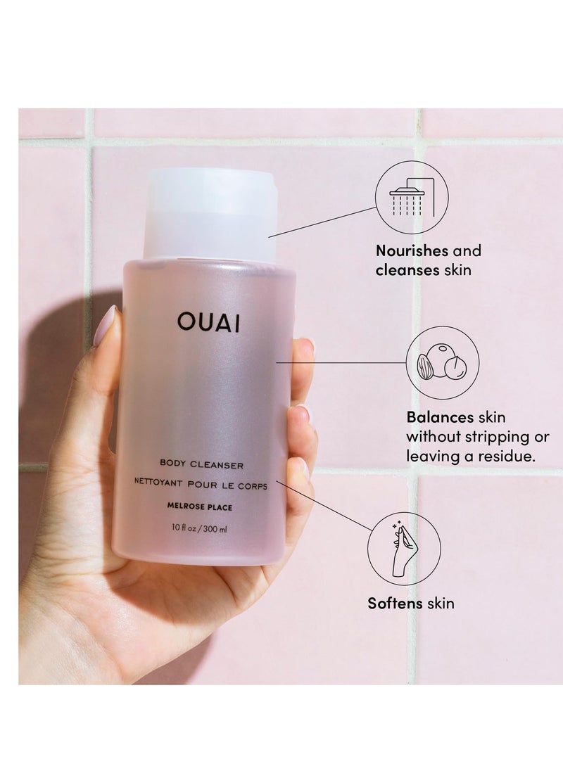 Ouai - OUAI Body Cleanser, Melrose Place - Foaming Body Wash with Jojoba Oil and Rosehip Oil to Hydrate, Nurture, Balance and Soften Skin - Paraben, Phthalate and Sulfate Free Skin Care Products - 10 Oz - Image 1