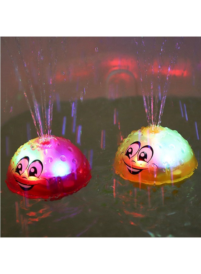 JCB CHIC لعبة استحمام للأطفال، ألعاب استحمام تعمل بالحرارة، لعبة حوض استحمام عائمة، لعبة رش الماء، لعبة حمام سباحة، كرة رش الماء  لعبة استحمام عائمة ومضحكة، لعبة رشاش مياه، لعبة حمام عائمة (3 قطع بألوان عشوائية) - Image 2