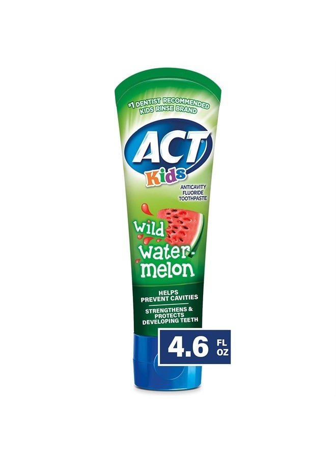 ACT Kids Anticavity Fluoride Toothpaste 4.6 oz. Wild Watermelon - Image 1