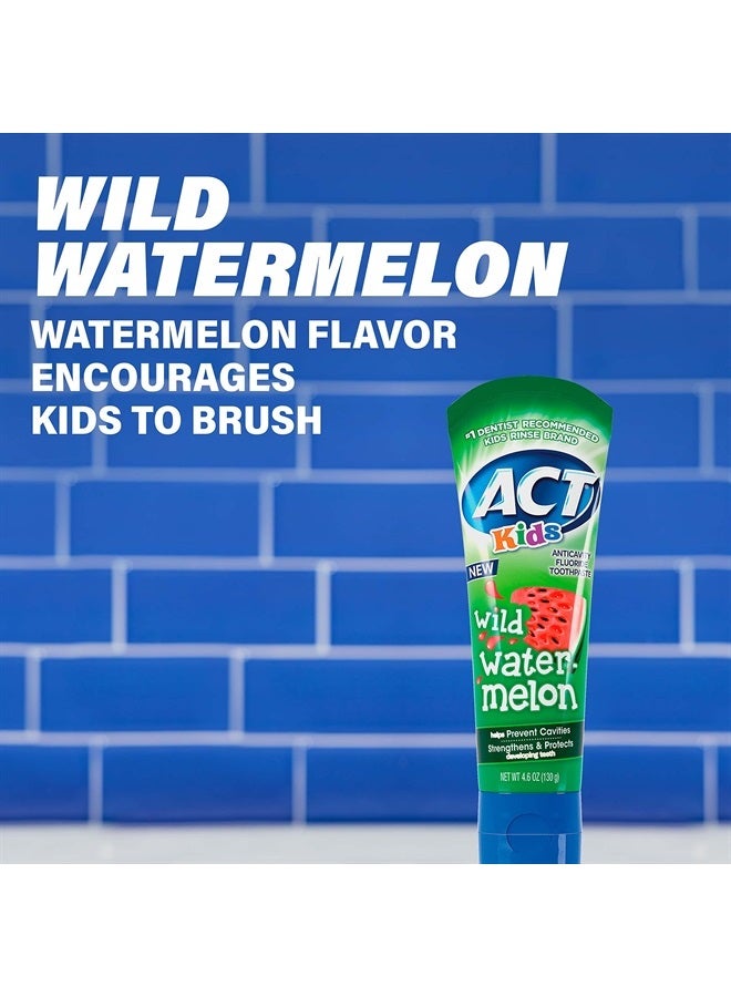ACT Kids Anticavity Fluoride Toothpaste 4.6 oz. Wild Watermelon - Image 3