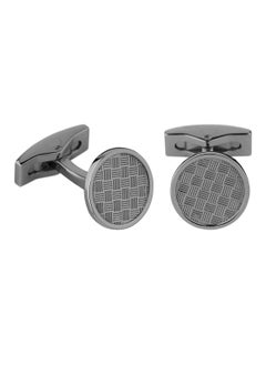 Guy Laroche Stainless Steel Cufflinks for Men, Silver, 4TX401A