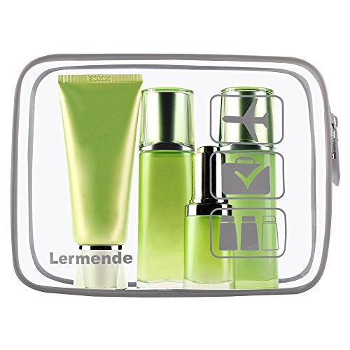 Lermende 2pcs Clear Toiletry Bag TSA Approved Travel Bag,Carry On for Travel,Airport Airline Accessories Compliant Bag,Quart Sized Makeup Cosmetic bag Women Men (Gray, 2 Pack) - Image 3