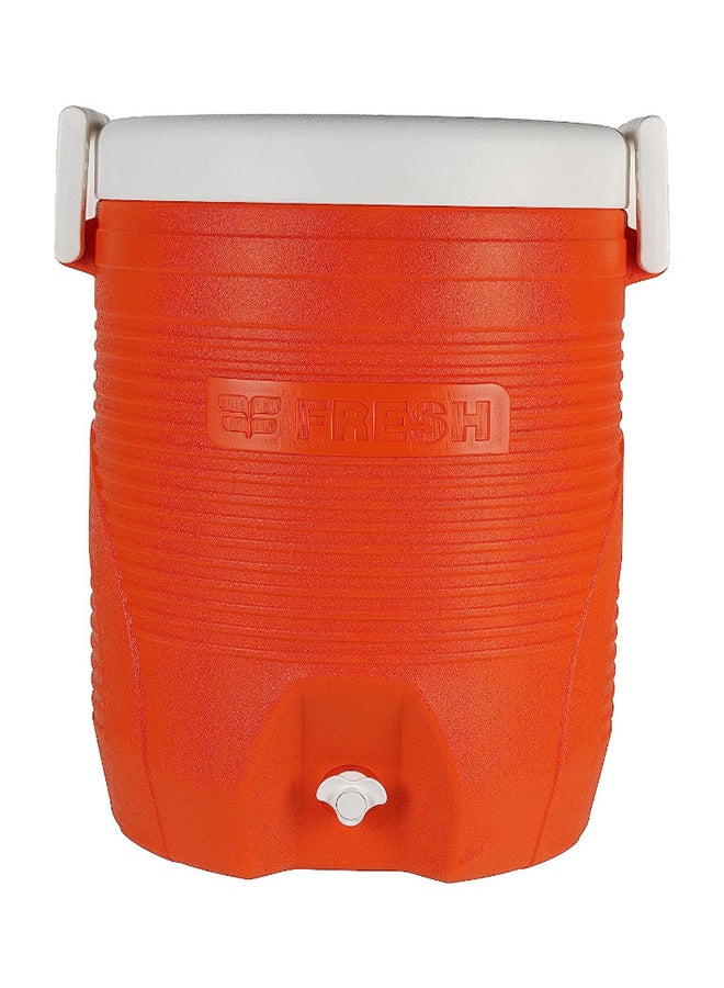 Fresh Beverage Cooler With Two Handle Orange/White 42Liters - Image 1