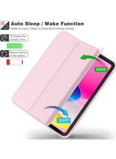 MIGOFAST iPad 10th Generation Case 2022 10.9 Inch with Pencil Holder Trifold Stand Smart Case with Soft TPU Back Auto Wake Sleep  - Image 5