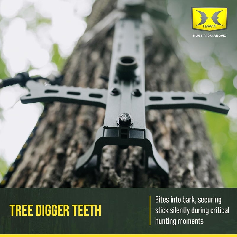 Hawk Helium 20" Lightweight Aluminum Non-Slip Treestand Hunting Climbing Sticks (1-Pack/4-Pack) - Image 3