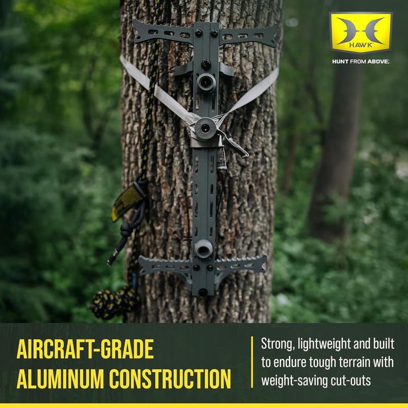 Hawk Helium 20" Lightweight Aluminum Non-Slip Treestand Hunting Climbing Sticks (1-Pack/4-Pack) - Image 4