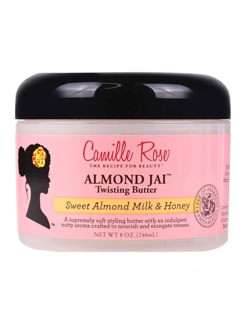 Camille Rose Naturals - Camille Rose Almond Gay Twist Styling Butter, with Aloe Vera and Honey, to soften and moisturize hair, for all hair types, 8 oz 240 ml - Image 1