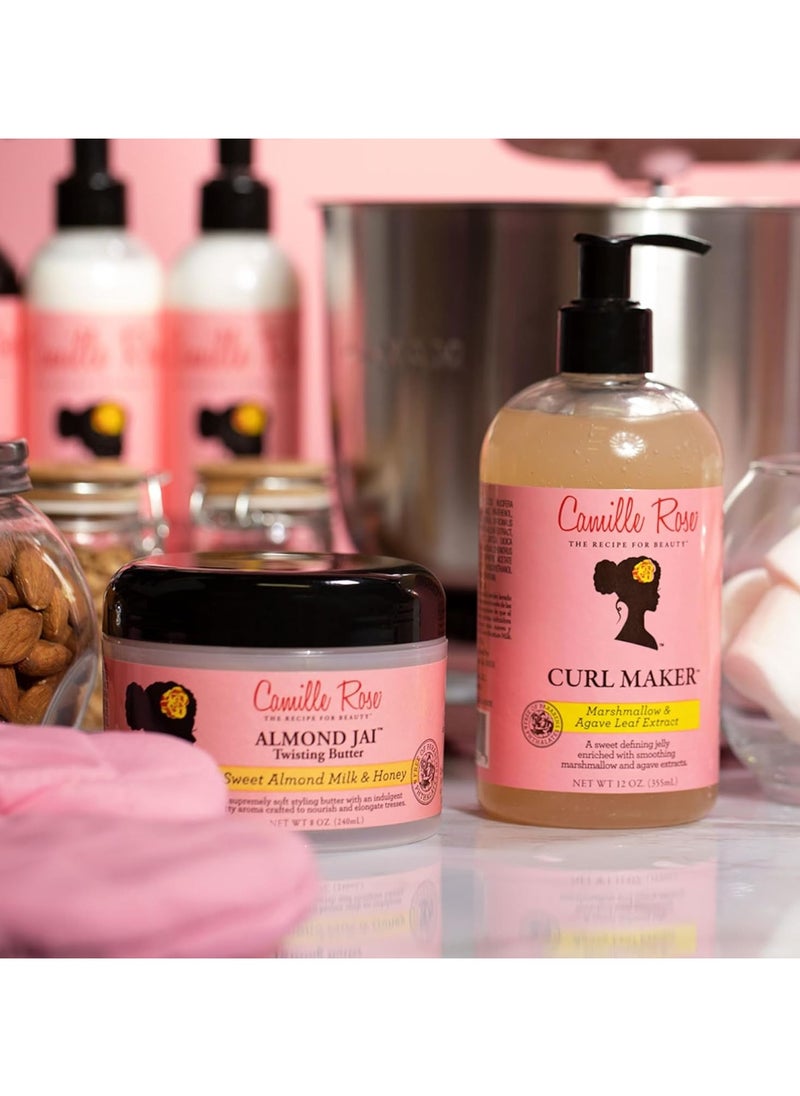 Camille Rose Naturals - Camille Rose Almond Gay Twist Styling Butter, with Aloe Vera and Honey, to soften and moisturize hair, for all hair types, 8 oz 240 ml - Image 1