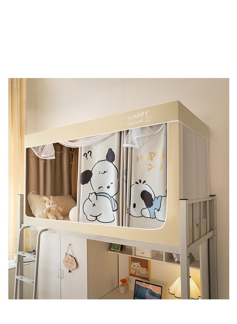 Y&D Bed Canopy Tents Curtain Blackout Curtain Single Bed Tent Curtain Student Shading Cloth Bed Canopy Mosquito Net Student Sleep Privacy Protection - Image 1