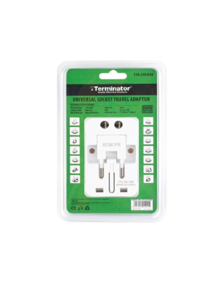 Terminator brand Multi Pin Travel Adaptor universal socket - Image 4