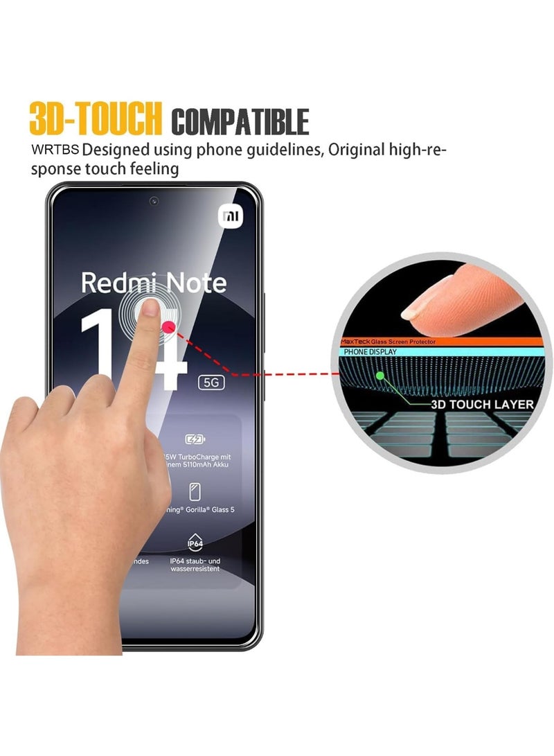 BORTONY Xiaomi Redmi Note 14 4G Screen Protector 2-Pack Scratch Resistant Bubble Free Anti-Fingerprints Tempered Glass for Xiaomi Redmi Note 14 4G - Image 4