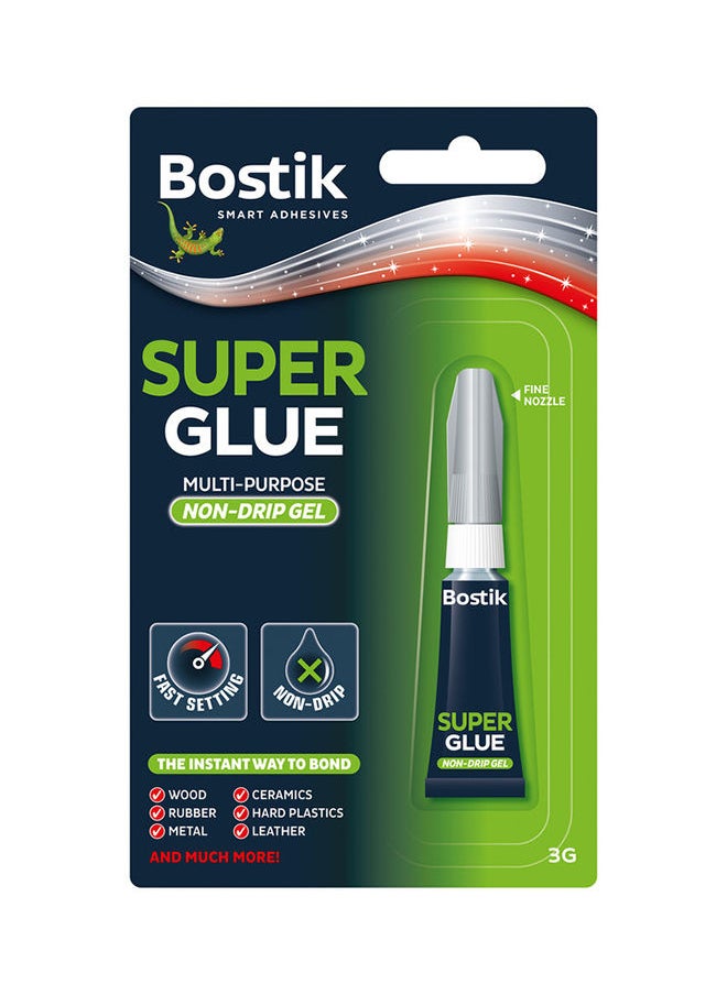 Bostik Super Glue Non Drip Gel 3g  - Image 1
