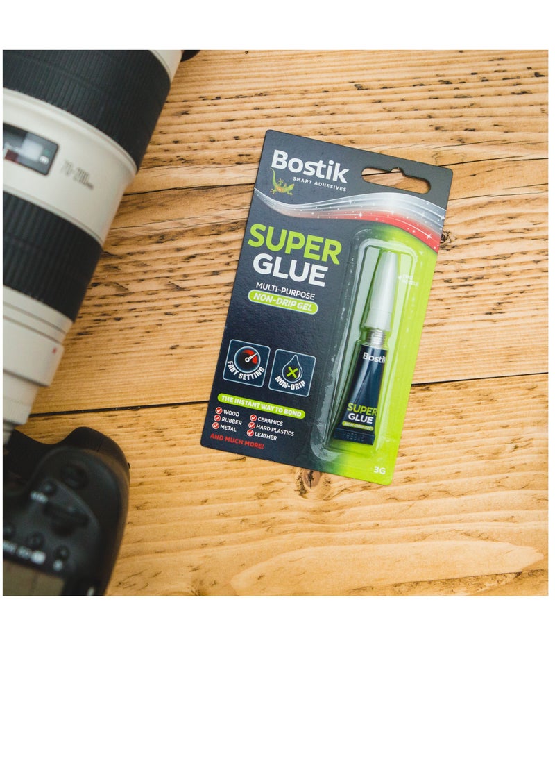 Bostik Super Glue Non Drip Gel 3g  - Image 3