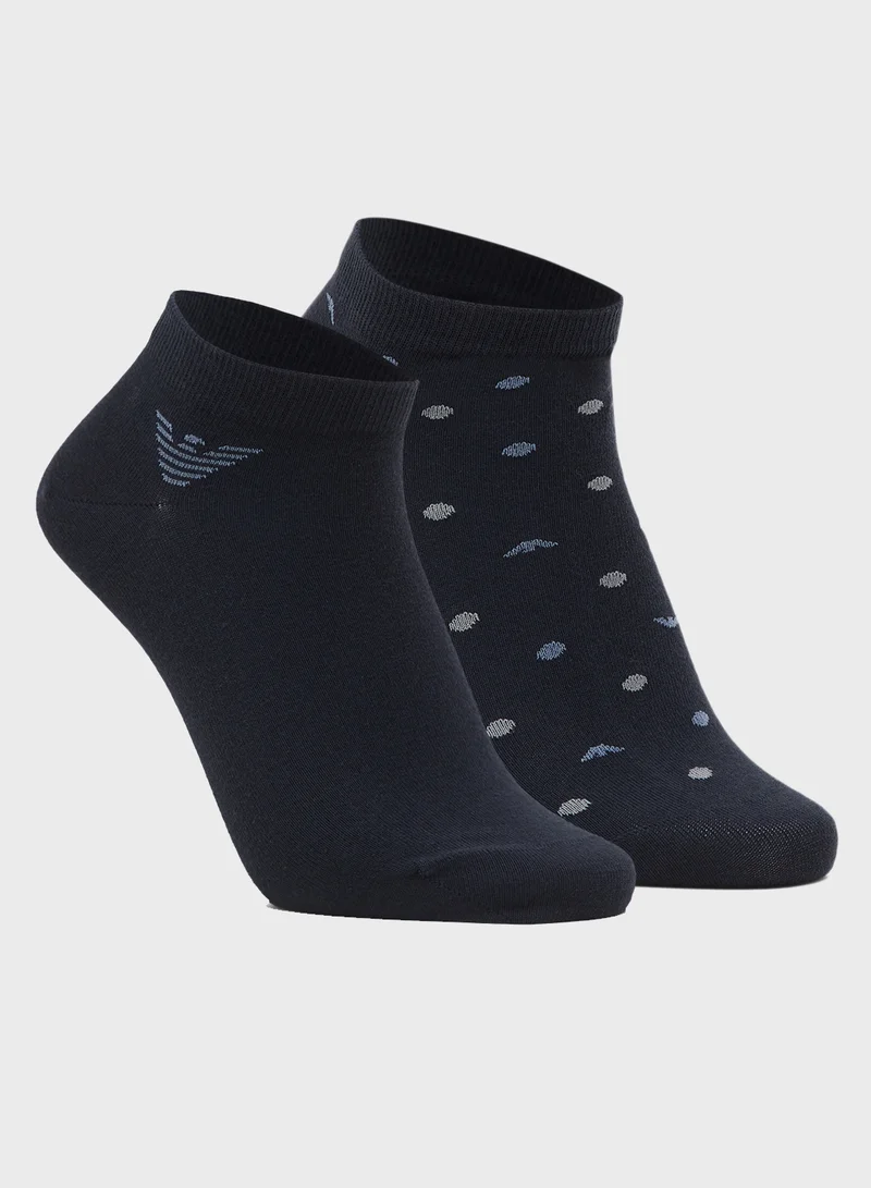 امبوريو ارماني 2 Pack Sneaker Socks