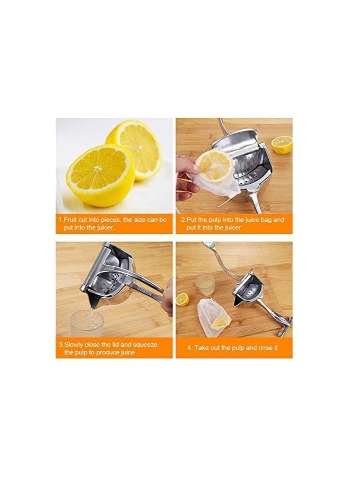 Large Manual Orange and Lemon Juicer - Jumbo Orange Juicer is the perfect solution for making fresh fruit juice - Heavy Duty Aluminum Manual Fruit Juicer - Orange, Lemon and Manual Fruit Squeezer - Squeeze Fruits, Oranges, Lemons, Pomegranates from a Hand Press Juicer to Make Fruit Juice - Fresh Orange Juice Press - Orange Squeezer - Image 2