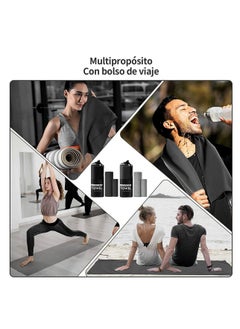 Cuken 3 Packs Microfiber Travel Gym Towels, Fast Drying Compact Beach Towel Light Weight Camping Towels Bath Sheet and Face Towel(38 * 38+40 * 80+76 * 152)  - Image 4