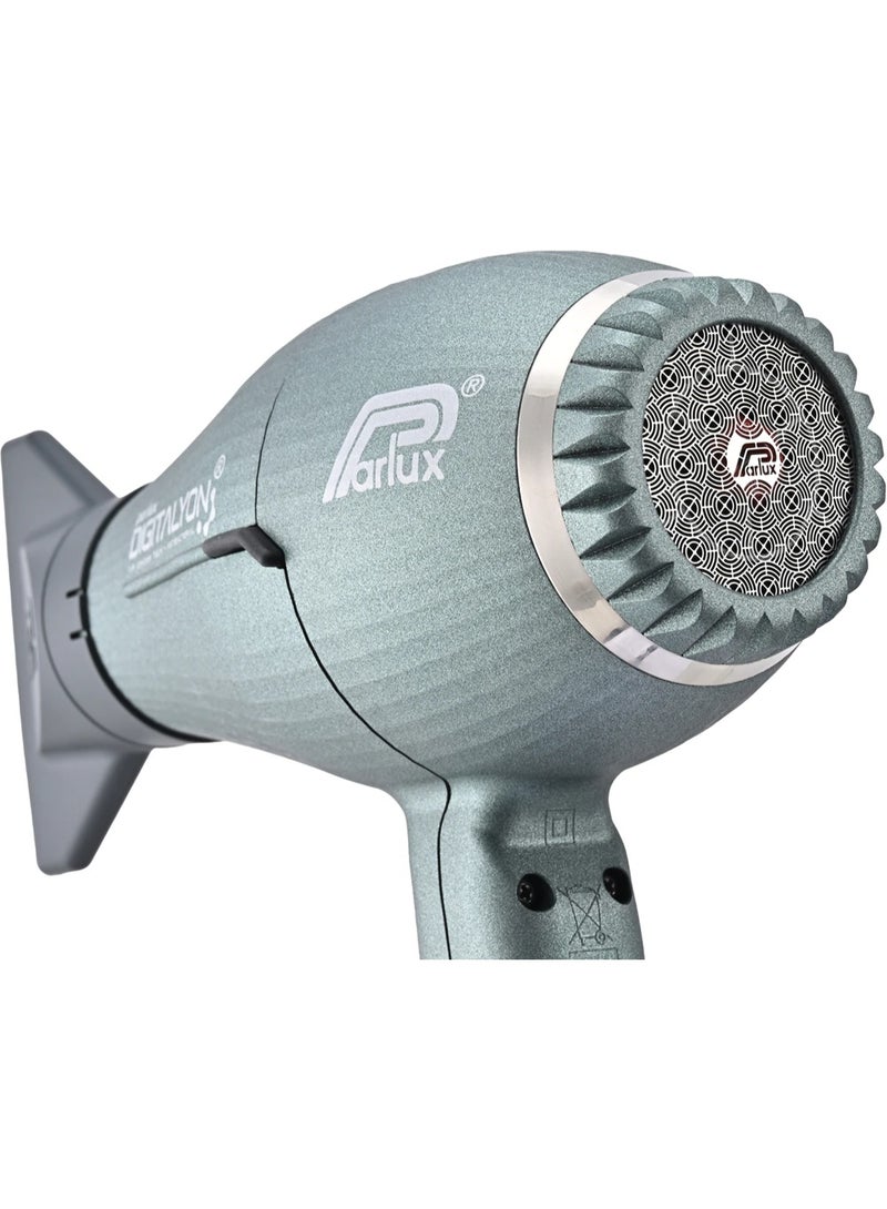 بارلوكس مجفف شعر Parlux DIGITALYON بتقنية مؤين الهواء [قابس أوروبي 220 فولت] رمادي لامع، وحدة واحدة - Image 4