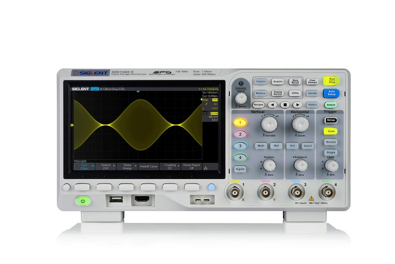 Siglent Technologies SDS1104X-E 100Mhz Digital Oscilloscope 4 channels Standard Decoder, Grey - Image 3