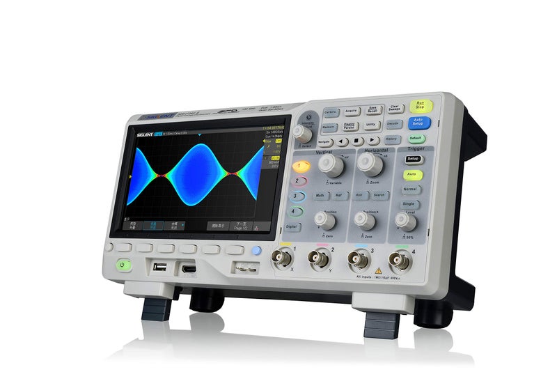 Siglent Technologies SDS1104X-E 100Mhz Digital Oscilloscope 4 channels Standard Decoder, Grey - Image 2