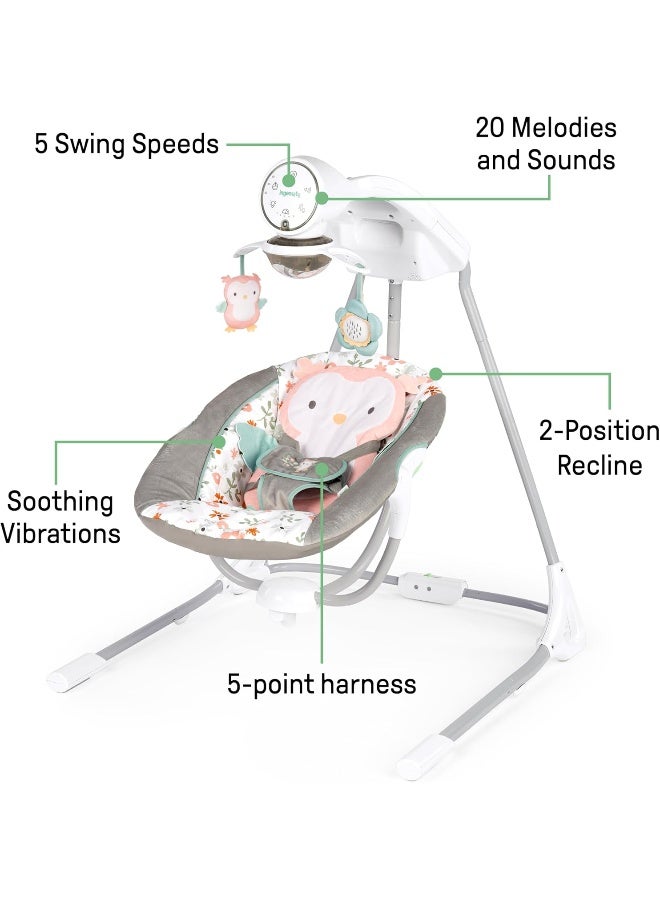 Ingenuity Nally InLighten Soothing Baby Swing - Image 4