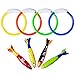 Fullsexy Underwater Pool Diving Toys 8 Pcs Water Pool Toys for Kids Ages 48 812 Diving Rings and Pool Torpedo Set Training Dive Rings Swim Toys - Image 3