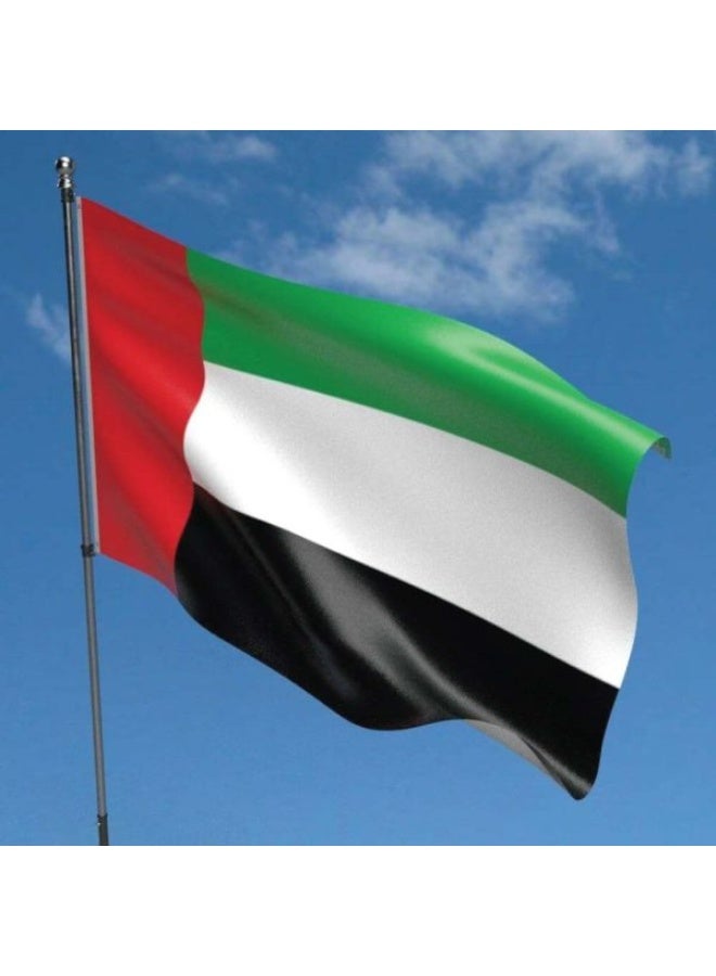 ميلز أعلام الإمارات العربية المتحدة من قماش الساتان مقاس 150 × 90 سم - Image 3