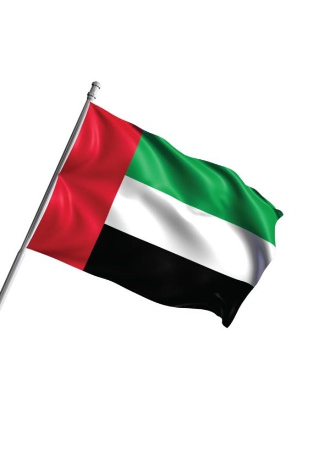 ميلز أعلام الإمارات العربية المتحدة من قماش الساتان مقاس 150 × 90 سم - Image 2