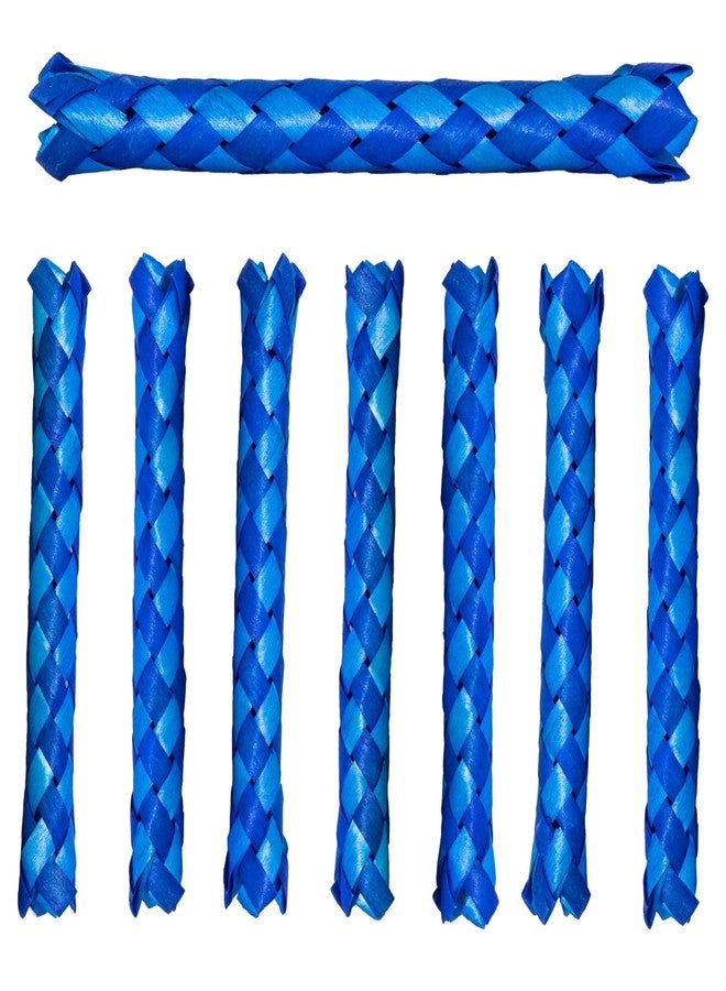 Chillkat Severance Chinese Finger Traps for Themed Birthday Party Decorations, Work Retirement Parties etc, 8 Pack Solid Blue, Lumon Industries, Funny Novelty Gift Ideas TV Show Merch - Image 1