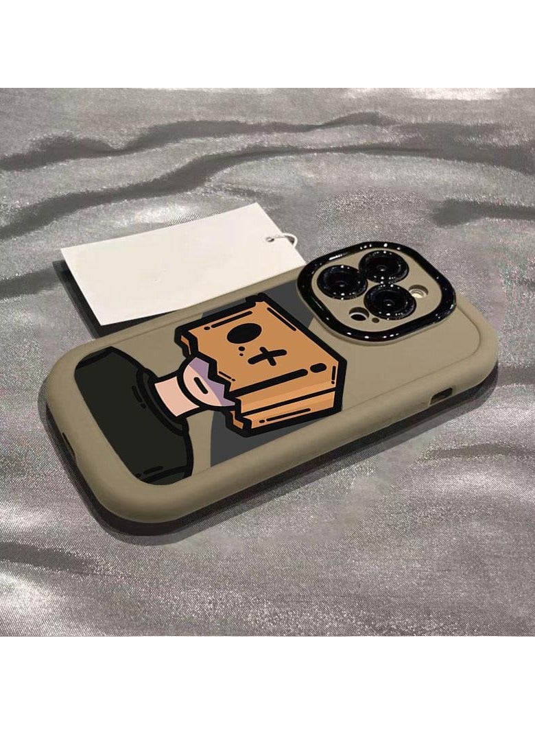 NIBEMINENT Box Boy Protective TPU Case Cover For iPhone 17 Pro Max, Tea Color