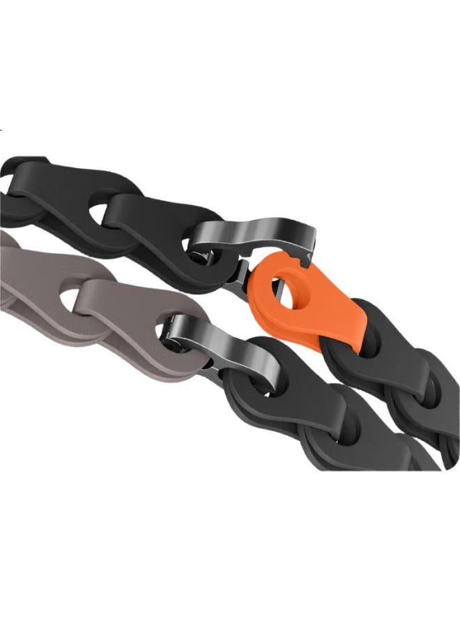 Bho Suitable For Xiaomi Band 9 Strap, Smart Fitness Bracelet Wristband, Xiaomi Band 8 Creative Silicone Chain Buckle Strap, Xiaomi Band 8 Nfc Version Accessories - Image 1