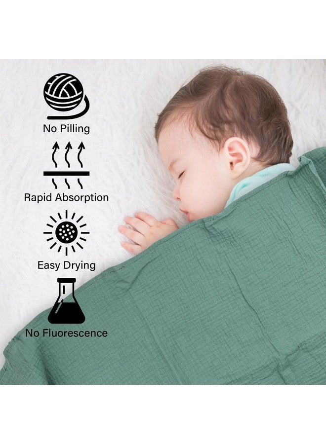 CUXFLS Muslin Swaddle Blankets Cotton Newborn Colorful Natural Soft and Breathable, Enlarge Thickened Baby Blankets for Boys and Girls Suitable for Infants & Toddlers Swaddle Wrap(4 Pack) - Image 2