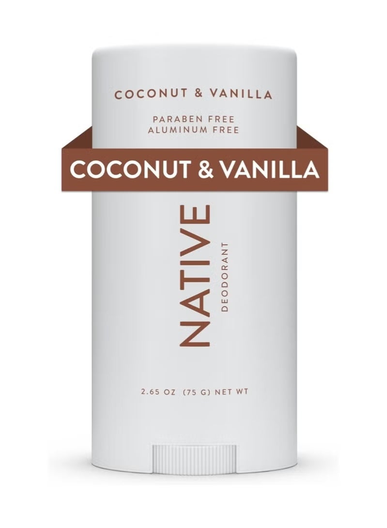 native Deodorant - Natural Deodorant for Women and Men - Vegan, Gluten Free, Cruelty Free - Aluminum Free, Free of Parabens & Sulfates - Coconut & Vanilla - Image 1