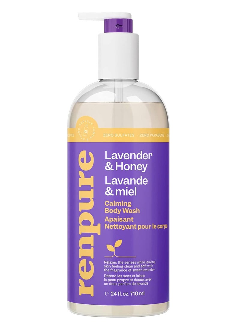 Renpure - Renpure Body Wash Lavender & Honey 24 Fl Oz - Image 1