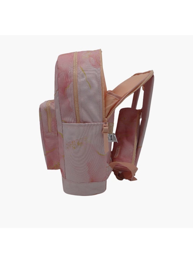 ROCO All-Over Marble Print Backpack with Pencil Pouch - 17 inches - Image 3