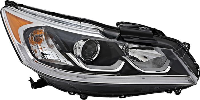 Compatible with Honda Accord Sedan EXEXLSport Headlight Lamp 2016 2017 Halogen Passenger Right Side